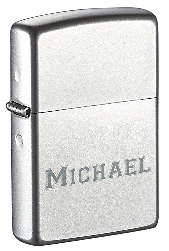 Encendedor Zippo Satin Chrome personalizado miniatura 3