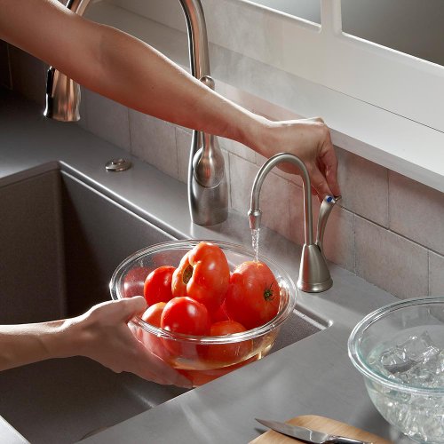 InSinkErator Wave Instant Hot and Cold Water Dispenser System, Faucet & Tank, Satin Nickel, HC-Wave-SN - image 7