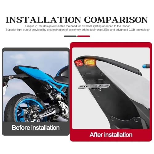 Support plaque d'immatriculation GSX-8R idéal pour vos sorties du week-end - 4