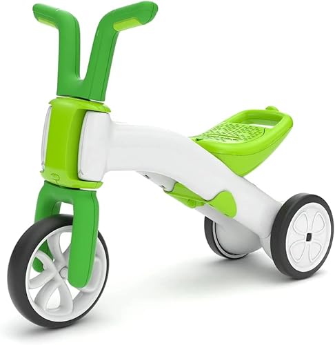 Miniatura 1 de Chillafish Bunzi Bicicleta de equilibrio gradual y triciclo, 6 pulgadas, juguete 2 en 1 para niños de 1 a 3 años, ruedas silenciosas que no dejan