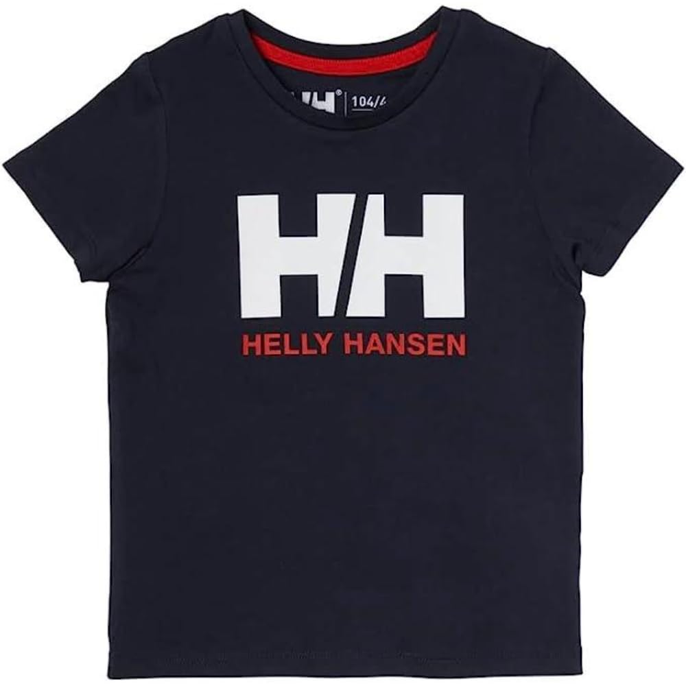 Helly Hansen Kids Unisex HH Logo T-Shirt, 6, Navy