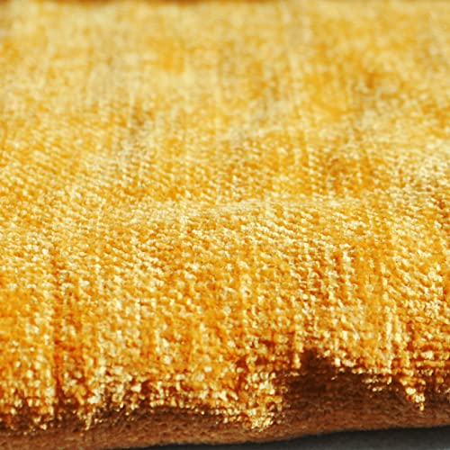 Soft Textured Lightweight Chenille Throw Blanket With Fringe For Travel Bed Sofa And Couch, Mutard 50 X 60 Inches #TOP6