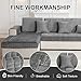 SHANNA Flanell Sofabezug 1 2 3 4 Sitzer Sofabezüge Couch Überzug L Form Ecksofa Sofa Couch Überwurfdecke, Sofahusse Sofaüberwürfe rutschfest Sofa Abdeckung (Dary Gray, 70 * 70cm Stückweise Verkauft)