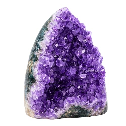 Image of Amethyst Crystal Stone Certified Cluster, 1 to 1.5 KG | Raw Amethyst Stone Original Certified for Energy Cleansing, Meditation, Chakra Balancing, Healing and Decoration Gift