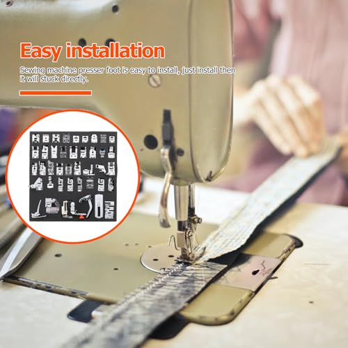 Presseurs métal multifonction pour machine à coudre domestique SHINEOFI avec guide - 8