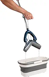 Rodo Mágico Nobre Super Absorvente de Espuma PVA 27cm | Cabo Alumínio 1,40m com Alavanca Limpa Fácil