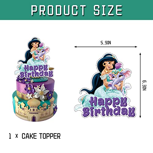 ZEARLY Princess Jasmine Cake and Cupcake Toppers #TOP26
