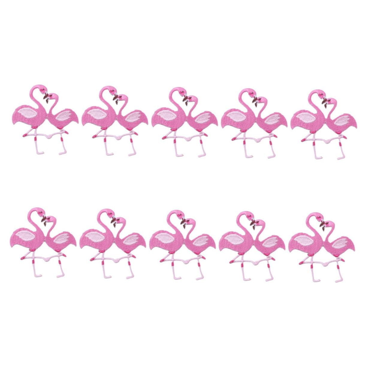 HOMSFOU 5 Set Toppe Flamingo Per Decorazione Abbigliamento E Accessori Patch Termoadesivi Per Cucire Su Vestiti Per Rimediare Danni E Personalizzare Outfit 10 Pezzi * 5
