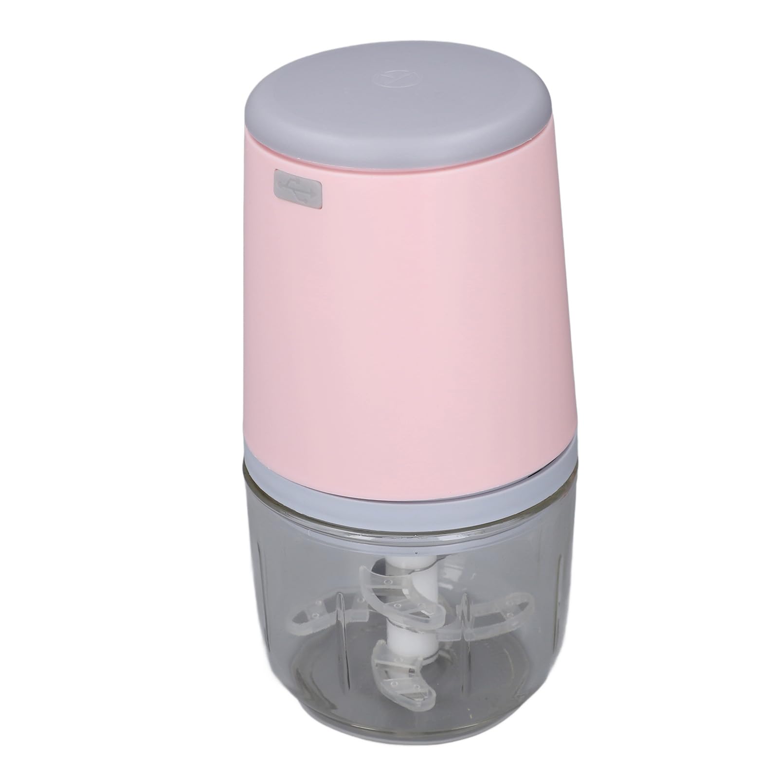 Mini elaboratura cucina multifunzionale elettrica del trasformatore alimentare per verdure per alimenti per bambini frutta aglio aglio 300 ml Materiale ad ABS portatile dimensioni (Rosa)