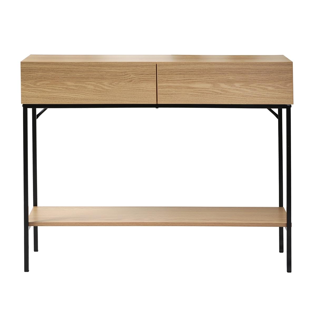 Casâme Console 2 Cassetti 1 Ripiano Decorazione in Legno - L100 cm
