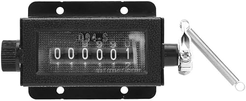 Contador manual de 6 dígitos D94-S 0-999999 Contador de carrera mecánico reiniciable Contador de trazos Número de contador de vuelta Clicker para