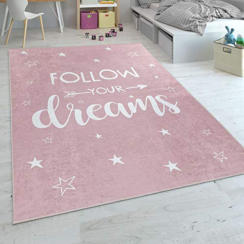 Alfombra Infantil, Tejido Plano para Habitación Infantil, con Frase E