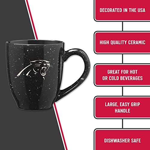 Image of Rico Industries NFL Football 16 oz Team Color Laser Engraved Speckled Ceramic Coffee Mug