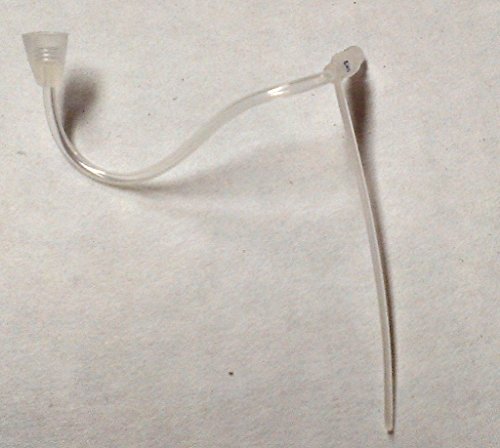 (2-Pack) Slim Tube Refill Screw-On Type Hearing Aid Replacement Tubes For Phonak (C2B-L Size 2 Left) #TOP2