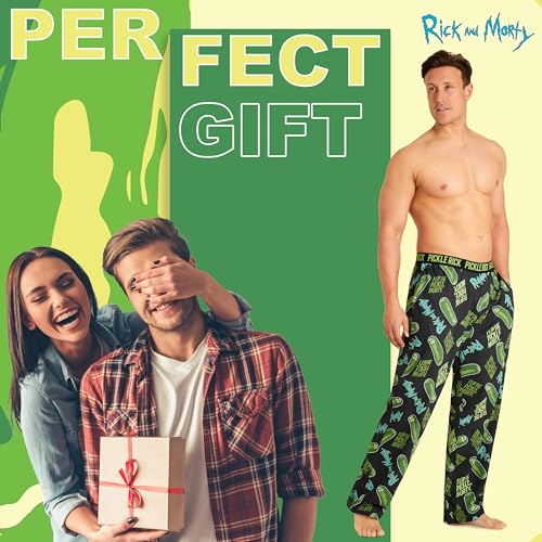 RICK AND MORTY Mens Pyjama Bottoms - Nightwear PJs for Men and Teenagers S-3XL Lounge Wear Trousers - Gifts for Him3