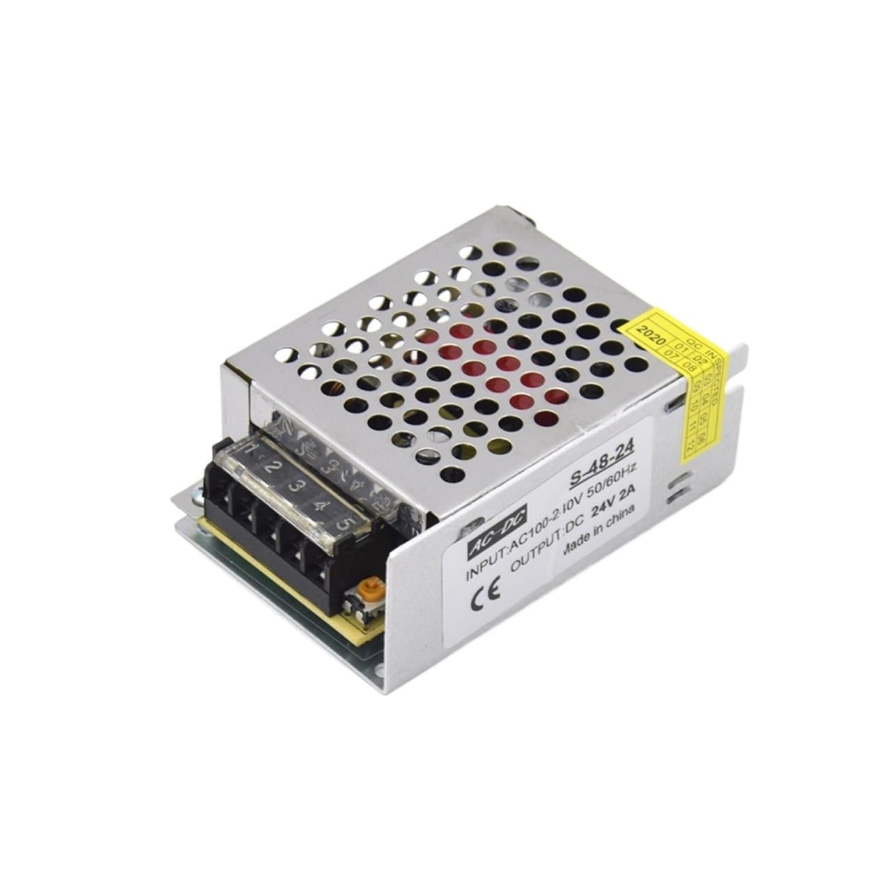 JVDDI LED Driver Lighting Transformer 110 220 to DC 5V 12V 24V 24W 36W 48W 60W For CCTV LED Strip Power Supply Adapter(12V 5A 60W)