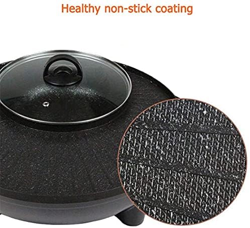 Parrilla Eléctrica 2 en 1 Portátil con Olla, Control de 5 Velocidades, 220V miniatura 7