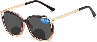 Bifocal Reading Sunglasses UV400 Protection Readers for Women Comfortable Stylish Reading glasses (tea, 3.0)