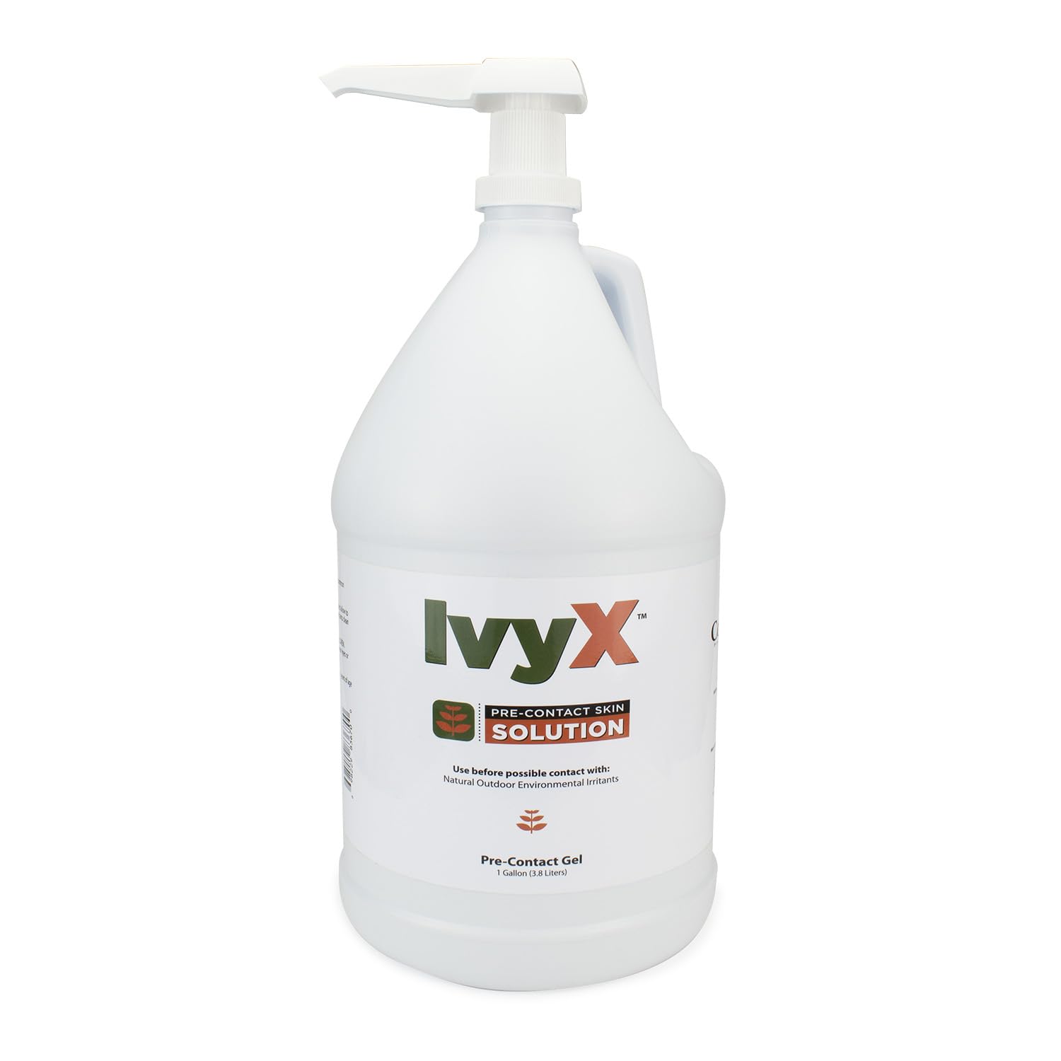 CoreTex Ivy X Pre-Contact Poison Ivy Protection Gel - 128oz. Jug of USA-Made Ivy Barrier Gel to Help Prevent Itchy Rashes from Poison Ivy, Poison Oak, &amp; Poison Sumac - Quick Dry &amp; Chalk-Free Formula