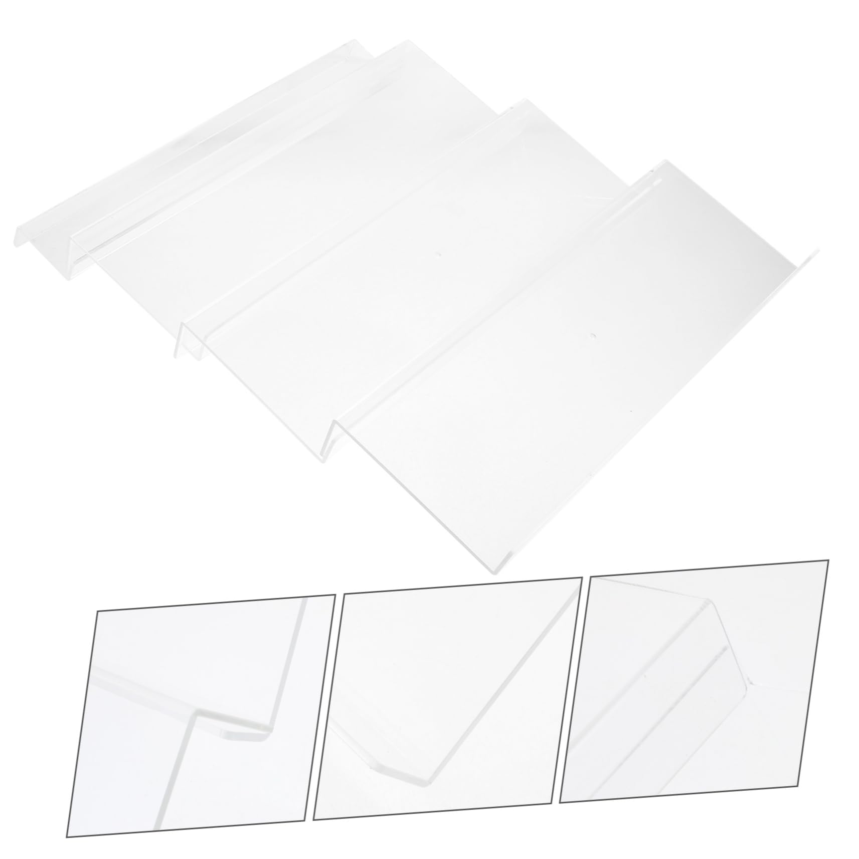 Étagère à Épices Transparente en Acrylique, 1 Set, Design Incliné