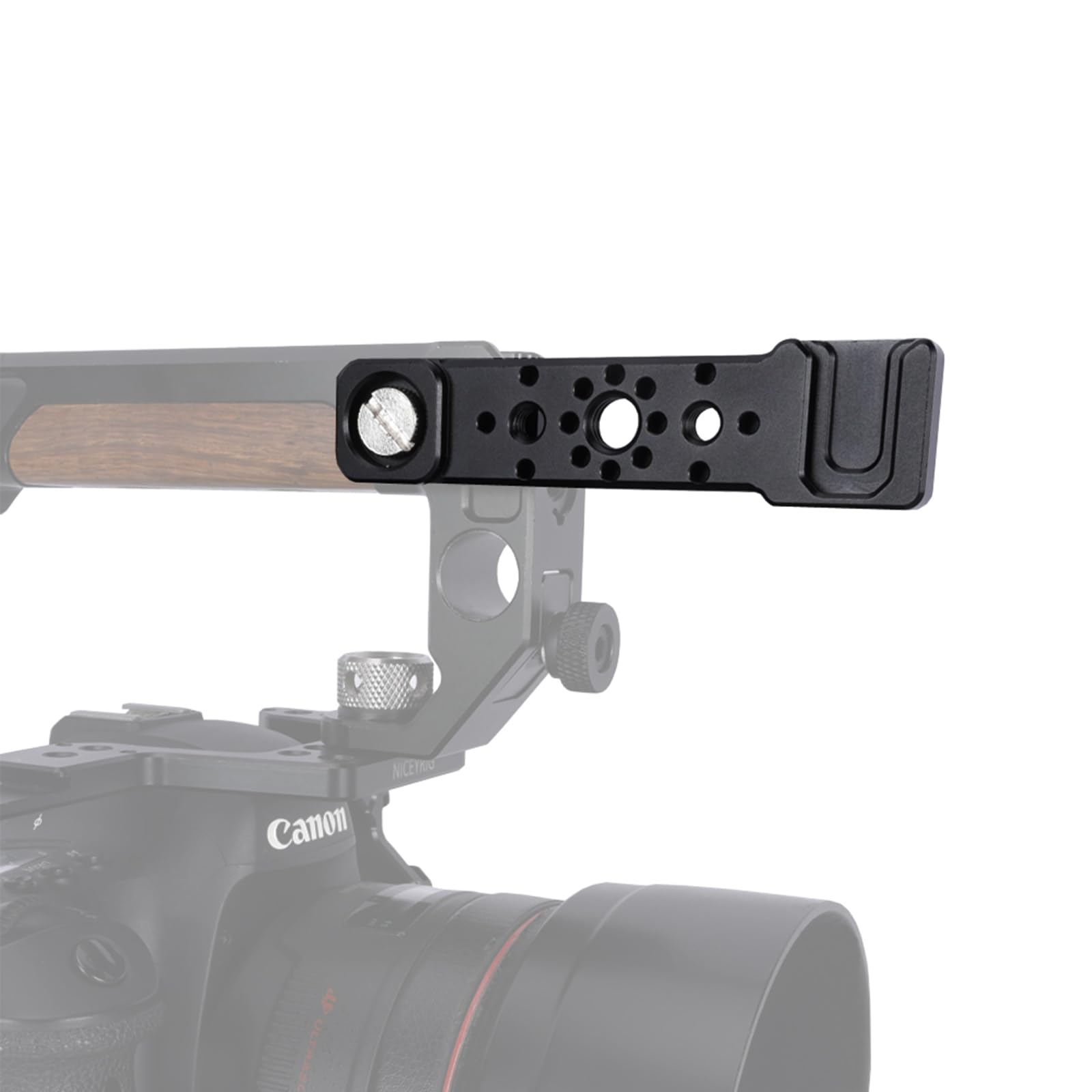 NICEYRIG Support d'extension pour griffe froide, barre à fromage avec griffe froide pour caméra moniteur cage rig/trous de loacting Ar-ri/accessoires de griffe