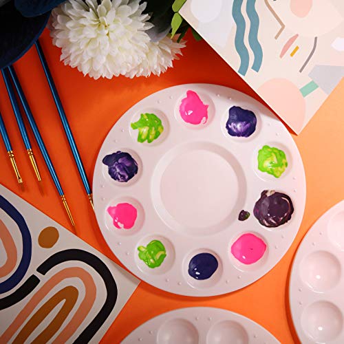 Round Paint Tray Palettes Plastic Pallets Watercolor Paint Tray For Kid Adult Student Craft Diy Art Paint Supplies (36 Pcs) #TOP2