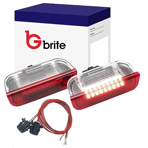Image of GBrite – 2x LED Front Door Courtesy Welcome Lights for VW Golf MK5 MK6 MK7 T/iguan P/assat B6 B7 B8 Touran S/cirocco Touareg Sharan, Skoda Superb Led Door Step Safety Units-(2pcs)