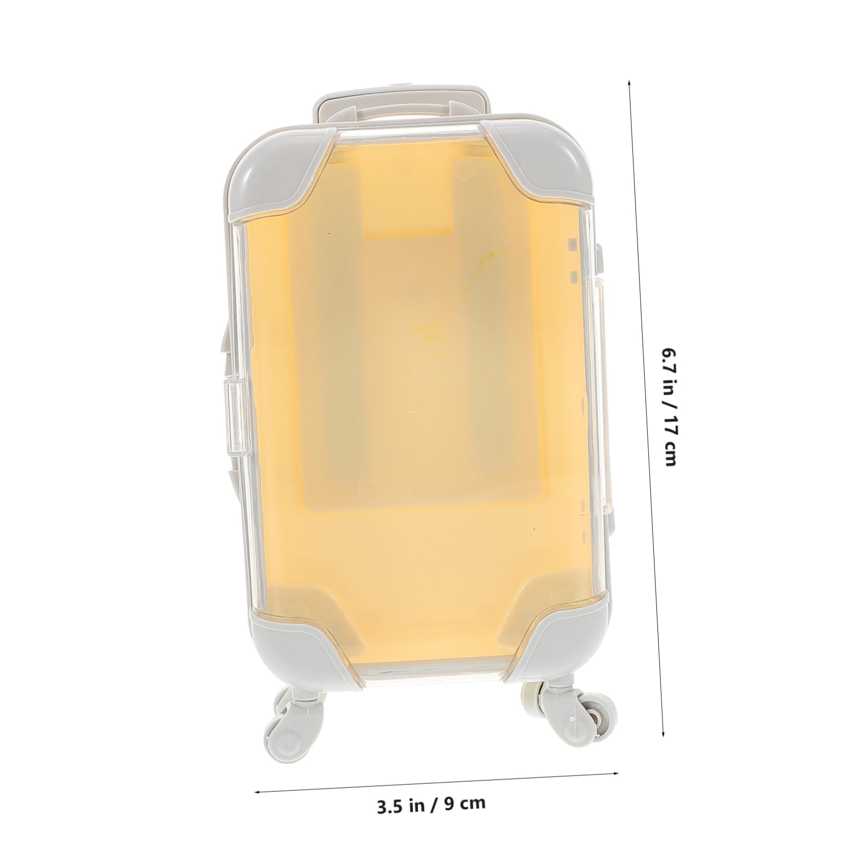 IWOWHERO Mini Suitcase Eyelash Storage Box Travel Makeup Case for False Eyelashes Compact Luggage Organizer for Eyelash Extensions Small Cosmetic Storage Box