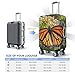 QSMBNET Travel Luggage Cover Monarch Butterflies Spandex Suitcase Protector Washable Baggage Covers Fashion Elastic Scratch-Resistant Luggage Cover Protector Fits 18-32 Inch Luggage