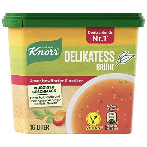 Knorr Delikatess Brühe mit würzigem Geschmack vegan, 6 x 329g Cover