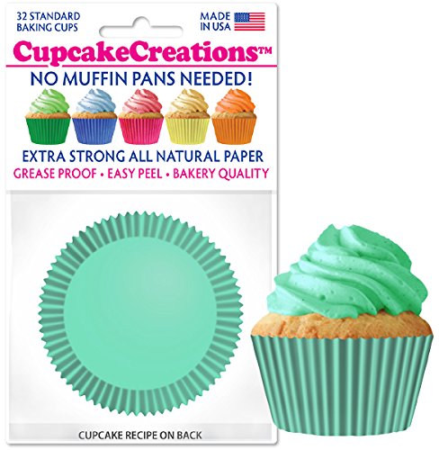 Cupcake CreationsNo Muffin Pan Required Baking Cups, Mint, 9147