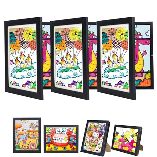 Image of wesellcan 3Pack Kids Artwork Frames - Changeable Kids Art Frames, 10x12.5 Front Opening