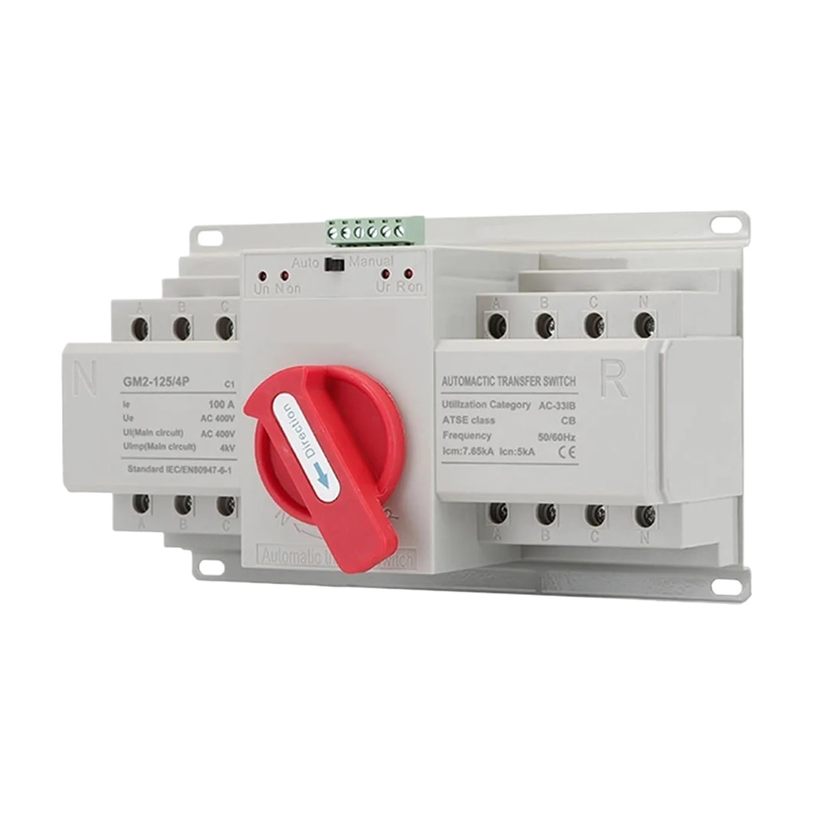 Interruttore di trasferimento automatico a doppia alimentazione 2P/3P/4P 63A AC230V 50/60Hz Interruttori automatici di commutazione