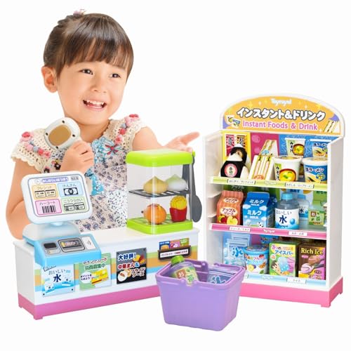 トイローヤル コンビニごっこ (ごっこ遊び/おままごと) 子ども おもちゃ 組み立て簡単 リアル (レジごっこ/お店屋さんごっこ)
