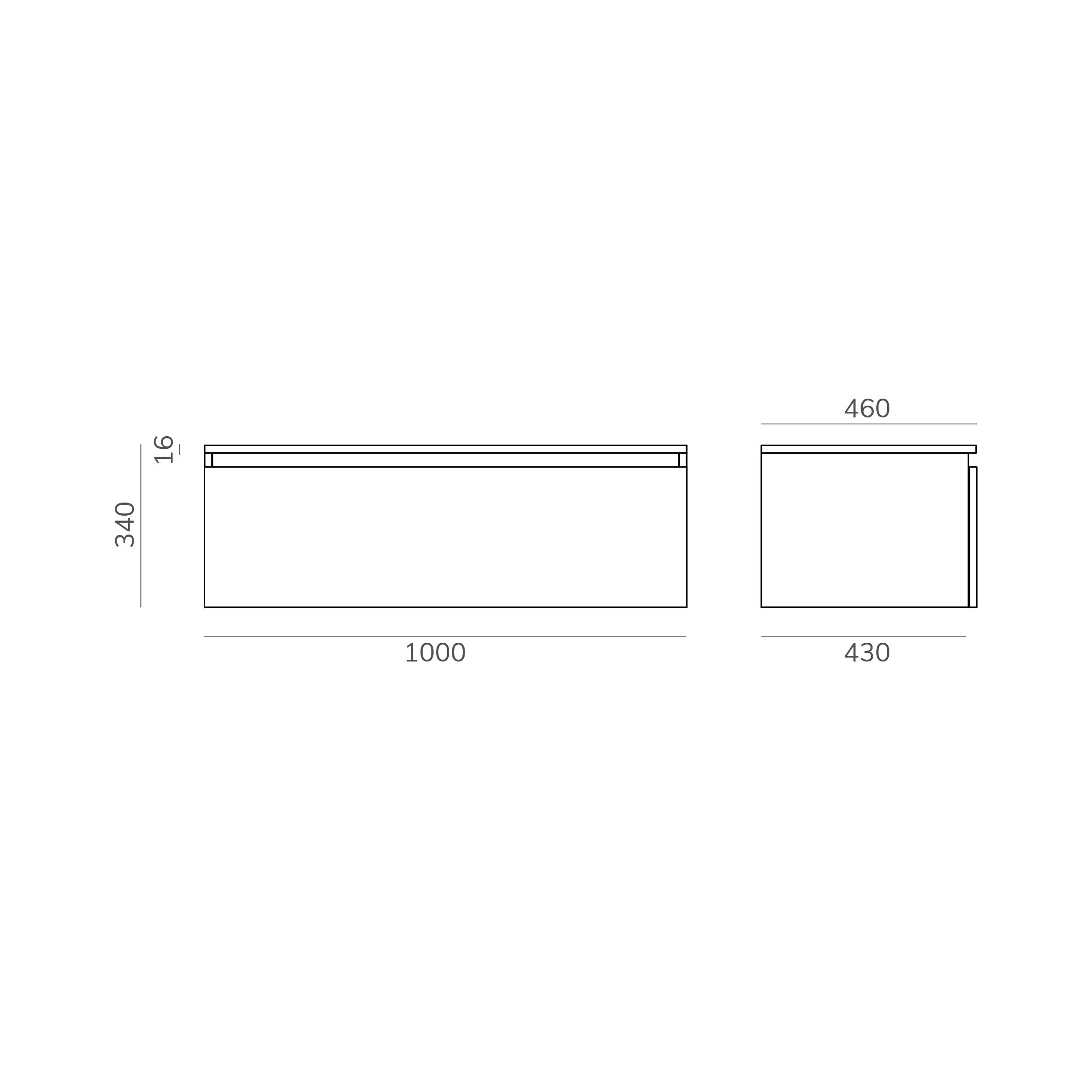 Baikal Mueble de Baño Boho. Módulo de Baño de 1 Cajón. Mueble Suspendido en Pared. Acabado en Negro Mate. Mueble MONTADO. Módulo 100 cm Negro Mate