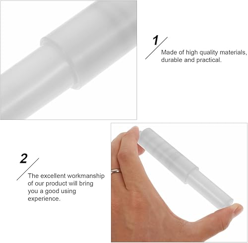 Miniatura 5 de EXCEART Paquete de 2 soportes universales para rollo de papel higiénico, eje retráctil con resorte para baño, hogar, hotel, caravana, oficina, uso