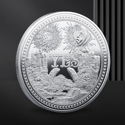 Challenge Coin Silber Ja Nein Münze Ja Nein Herausforderung Münze Entscheidungsmünze Gedenkmünze Choice Coins Ja Oder Keine Gedenkmünzsammlung(Stil 2)