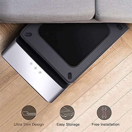Image of Folding Treadmills Portable Treadmill with Foldable Wheels, Under Desk Walking Pad Flat Slim Treadmill, Installation-Free