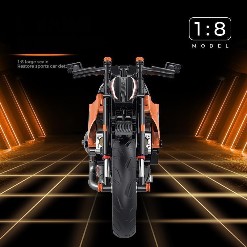 KeKeDuo Tecnica Moto Blocchi di costruzione Supermoto, 579 mattoncini da costruzione tecnica da corsa Superbike, kit di modellismo compatibile con altre marche