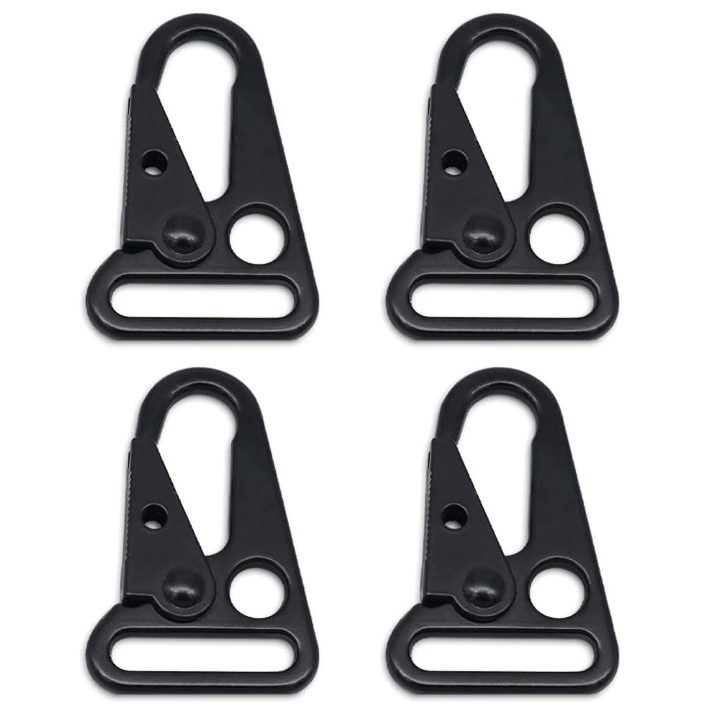 Uiehbcv Black 50Pcs Olecranon Metal Hook Buckle Clasp Outdoor Tools Edc Gear Hunting Hiking Carabiner Strap Snap