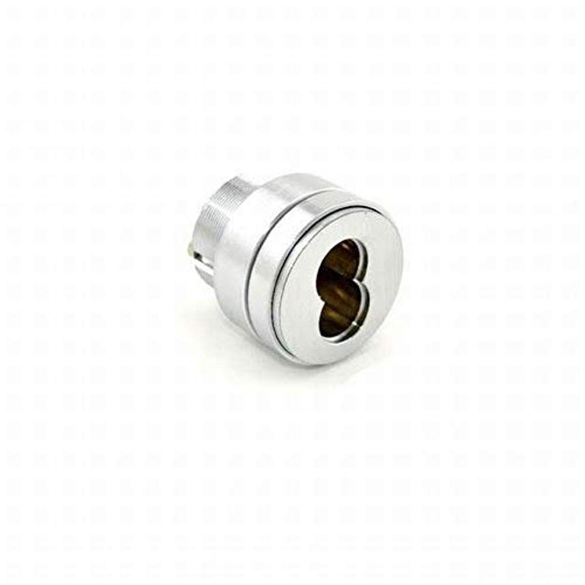 Cilindro de mortaja Schlage 80103626 con cámara Adams Rite y anillo de compresión cromado