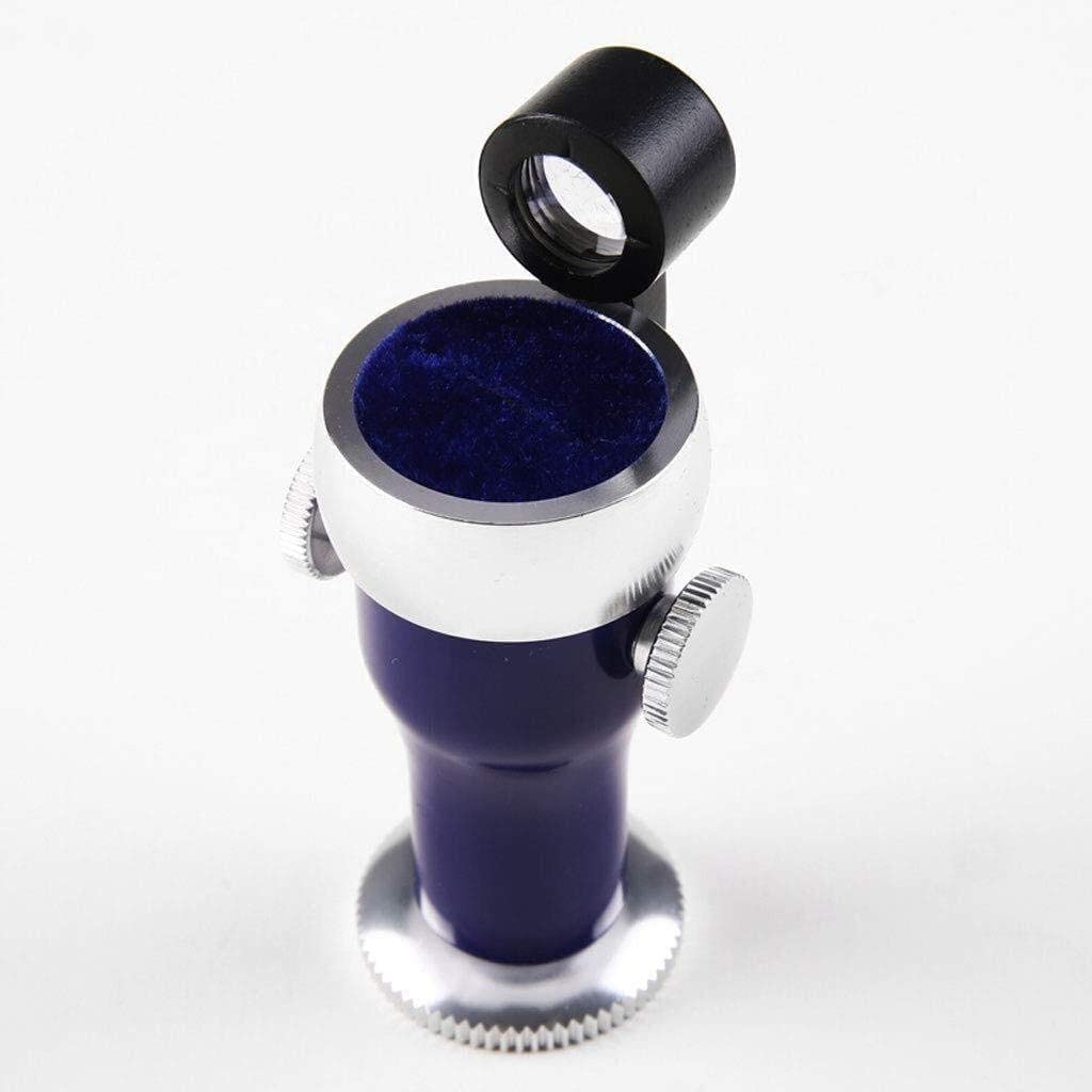 Lupas Lupa de Pantalla Lupa de Metal 20X Aumento La Distancia Focal es Ajustable Comprobación de códigos lumbares Anillos de Diamantes Lupa con luz LED Doble Comodidad