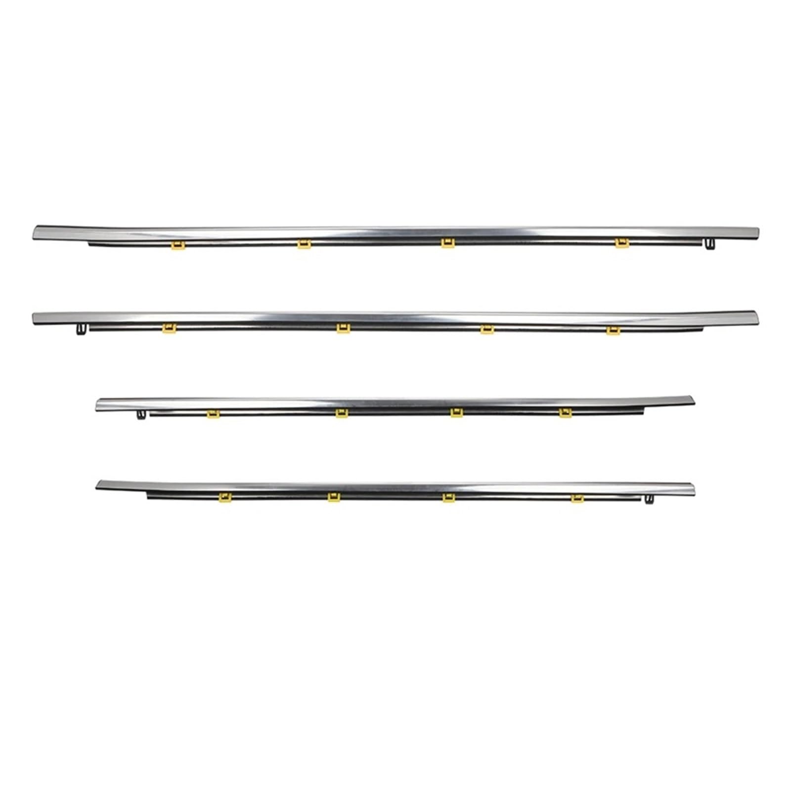 for CRV for CR-V 2007-2022 4PCS Car Window Weatherstrips Side Door Moulding Trim Belt Outer Window Glass Sealing Strip Outer Window Weatherstrip(2017-2022)