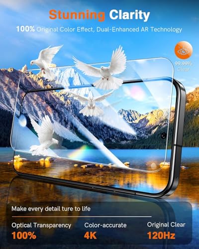 Image of LK TOP 9H+ Glass Google Pixel 10 Pro XL Screen Protector [1-Click Install] Auto-Dusting 0 Bubble, Pixel 10 Pro XL Tempered Glass [0.1s Fingerprint Unlock] Full Coverage HD Ultra,2 Pack