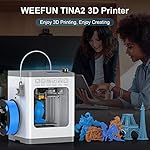WEEFUN-Upgraded-Tina2-3D-Printer-Auto-Leveling-DIY-3D-Printers-for-Beginners-Fully-Open-Source-with-Resume-Printing-LCD-Screen-and-Removable-Magnetic-Build-Plate-Work-with-PLAPLA-ProTPU-Filament