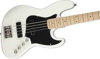 Amazon.com: Fender Squier Contemporary Jazz Bass, Flat White