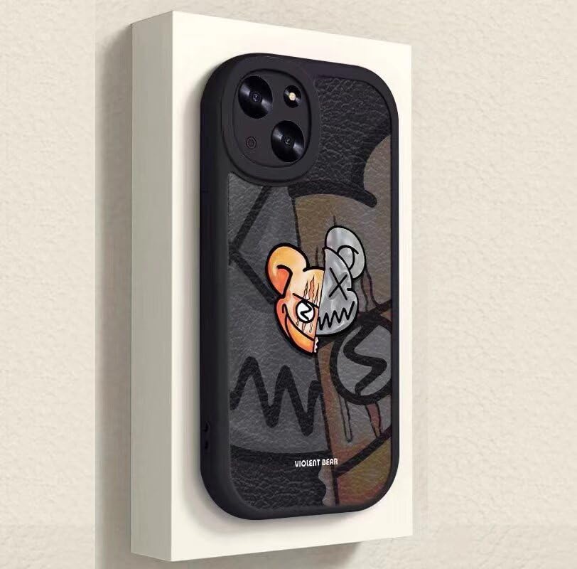 Godfun カウズ iPhone17 用 ケース スマホケース キャラクター 保護ケース かっこいい おしゃれ 人気 携帯カバー 保護ケース すり傷防止 落下防止 脱着簡単 アイフォン17 用カバー Qi ワイヤレス充電対応（Style2 iPhone17 用）