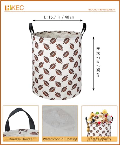 Image of 19.7 inch Laundry Basket,Dirty Clothes Laundry Hamper,Waterproof Storage Bin (Rugby)