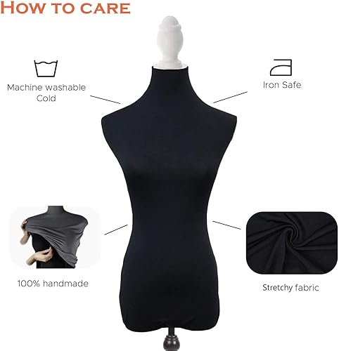 Miniatura 6 de NAVA - Vestido para maniquí elástico de Lycra magnífico. Cubierta superior para maniquí (no incluye maniquí)