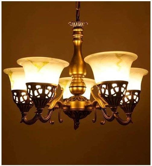 Whiteray Antique Wall Hanging Lamps and Chandeliers (Golden Antique, 5 Lamp Chandelier)